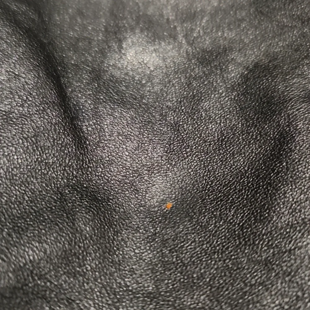 Vintage Cedars Petites High Rise Black Leather Pleated Trousers Tapered Pants - Picture 12 of 15